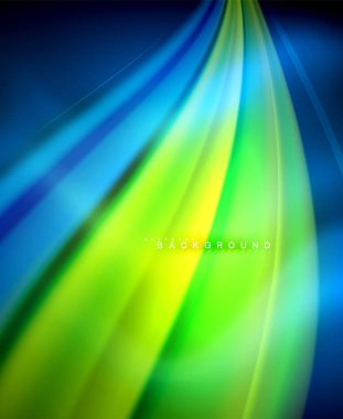 Neon holografik sıvı renkli dalga web, duvar kağıdı, desen, doku ve arka plan için