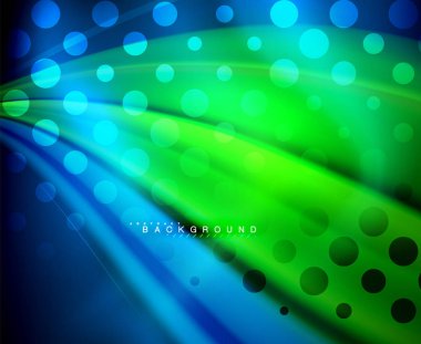 Neon holografik sıvı renkli dalga web, duvar kağıdı, desen, doku ve arka plan için