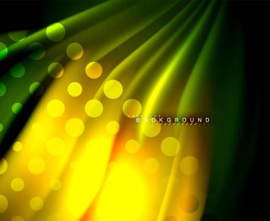 Neon holografik sıvı renkli dalga web, duvar kağıdı, desen, doku ve arka plan için