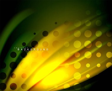 Neon holografik sıvı renkli dalga web, duvar kağıdı, desen, doku ve arka plan için