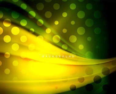 Neon holografik sıvı renkli dalga web, duvar kağıdı, desen, doku ve arka plan için