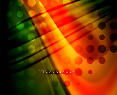 Neon holografik sıvı renkli dalga web, duvar kağıdı, desen, doku ve arka plan için