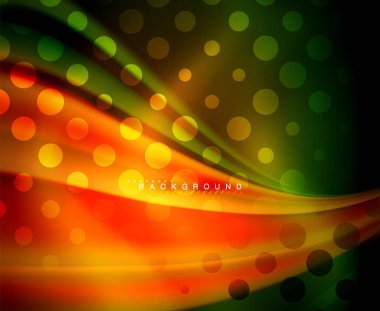 Neon holografik sıvı renkli dalga web, duvar kağıdı, desen, doku ve arka plan için