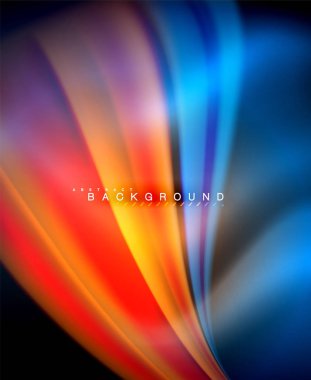 Neon holografik sıvı renkli dalga web, duvar kağıdı, desen, doku ve arka plan için