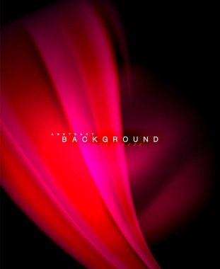 Neon holografik sıvı renkli dalga web, duvar kağıdı, desen, doku ve arka plan için