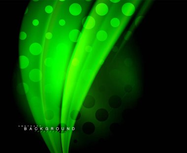 Neon holografik sıvı renkli dalga web, duvar kağıdı, desen, doku ve arka plan için. Vektör çizim