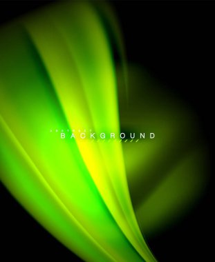 Neon holografik sıvı renkli dalga web, duvar kağıdı, desen, doku ve arka plan için