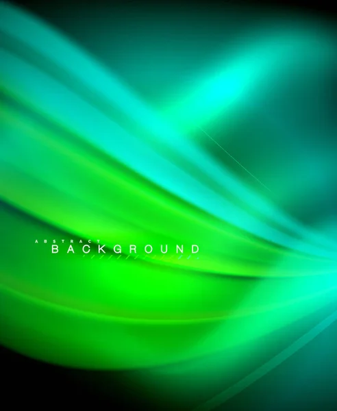 Fluide holographique néon vague de couleur pour le web, papier peint, motif, texture et fond — Image vectorielle
