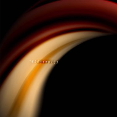 Sıvı karıştırma renkler dalga arka plan tasarlamak vektör. Renkli örgü dalgalar