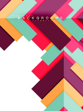 Çok renkli soyut geometrik şekiller, geometri arka plan web afiş için