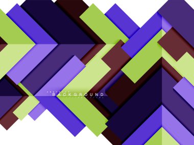 Çok renkli soyut geometrik şekiller, geometri arka plan web afiş için