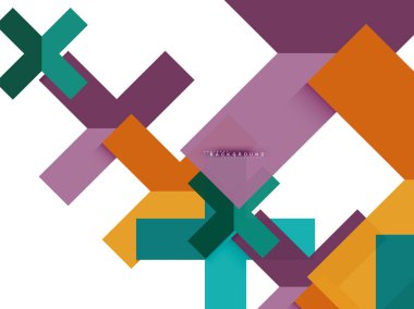 Çok renkli soyut geometrik şekiller, geometri arka plan web afiş için