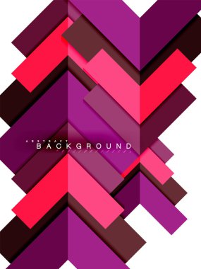 Çok renkli soyut geometrik şekiller, geometri arka plan web afiş için