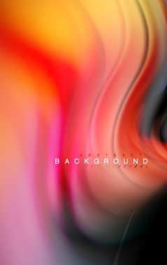 Sıvı sıvı renkler tasarım, renkli mermer veya plastik dalgalı doku arka plan, siyah, iş veya teknoloji sunu veya web broşür için parlak renkli öğeleri kapak tasarımı, duvar kağıdı