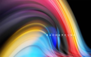 Sıvı sıvı renkler tasarım, renkli mermer veya plastik dalgalı doku arka plan, siyah, iş veya teknoloji sunu veya web broşür için parlak renkli öğeleri kapak tasarımı, duvar kağıdı