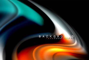 Sıvı sıvı renkler tasarım, renkli mermer veya plastik dalgalı doku arka plan, siyah, iş veya teknoloji sunu veya web broşür için parlak renkli öğeleri kapak tasarımı, duvar kağıdı