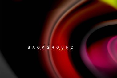 Sıvı sıvı renkler tasarım, renkli mermer veya plastik dalgalı doku arka plan, siyah, iş veya teknoloji sunu veya web broşür için parlak renkli öğeleri kapak tasarımı, duvar kağıdı