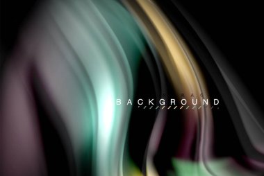 Sıvı sıvı renkler tasarım, renkli mermer veya plastik dalgalı doku arka plan, siyah, iş veya teknoloji sunu veya web broşür için parlak renkli öğeleri kapak tasarımı, duvar kağıdı