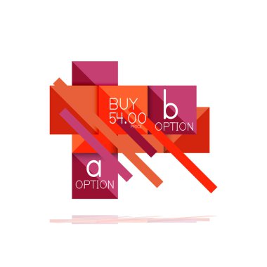 Kare seçeneğinin Infographic afiş. Bilgi ve veri görselleştirme, geometrik tasarım