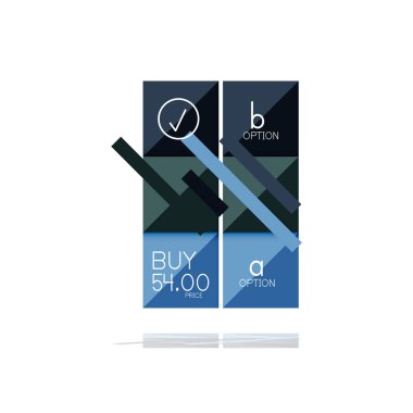 Kare seçeneğinin Infographic afiş. Bilgi ve veri görselleştirme, geometrik tasarım