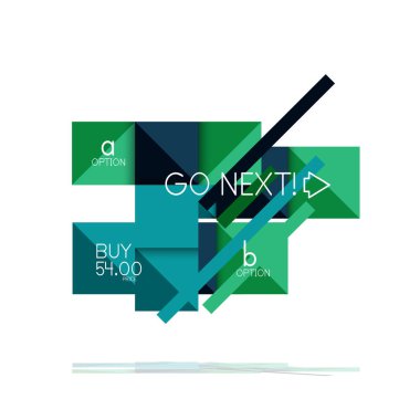 Kare seçeneğinin Infographic afiş. Bilgi ve veri görselleştirme, geometrik tasarım