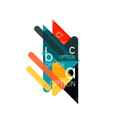 Üçgen veri görselleştirme tasarım, seçenek Infographic düzen