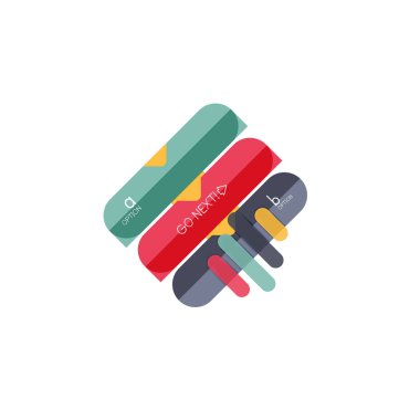 Özet satırları geometrik Infographic layoutabstract satırları geometrik Infographic düzeni, veri görselleştirme tasarım, seçeneği adım adım programı, web kutusu