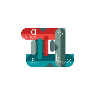 Özet satırları geometrik Infographic layoutabstract satırları geometrik Infographic düzeni, veri görselleştirme tasarım, seçeneği adım adım programı, web kutusu