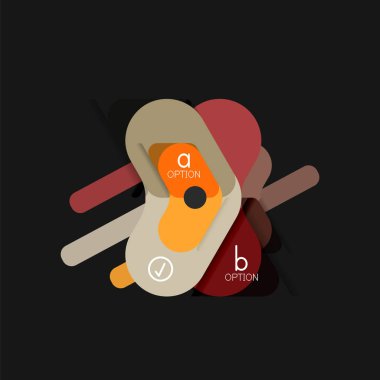 Düz tasarım geometrik infographics, ok şekli vektör etiket veya etiket, Fiyat etiketleri, promosyon rozet, simgesi tasarım, kağıt tarzı düzeni verileri grafik görselleştirme adım adım süreci için için teklif