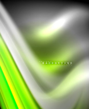 Neon holografik sıvı renkli dalga web, duvar kağıdı, desen, doku ve arka plan için