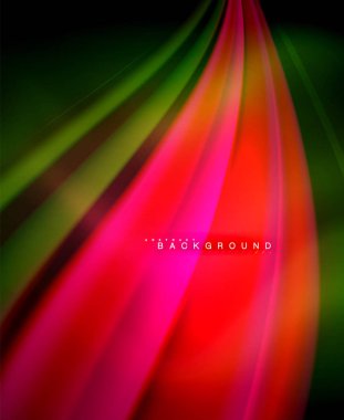 Neon holografik sıvı renkli dalga web, duvar kağıdı, desen, doku ve arka plan için