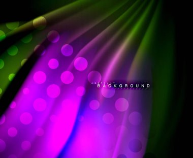 Neon holografik sıvı renkli dalga web, duvar kağıdı, desen, doku ve arka plan için