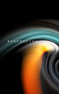 Sıvı sıvı renkler tasarım, renkli mermer veya plastik dalgalı doku arka plan, siyah, iş veya teknoloji sunu veya web broşür için parlak renkli öğeleri kapak tasarımı, duvar kağıdı