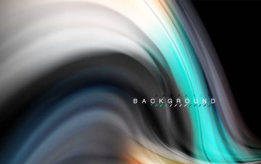 Sıvı sıvı renkler tasarım, renkli mermer veya plastik dalgalı doku arka plan, siyah, iş veya teknoloji sunu veya web broşür için parlak renkli öğeleri kapak tasarımı, duvar kağıdı