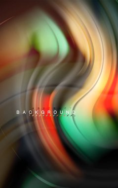 Sıvı sıvı renkler tasarım, renkli mermer veya plastik dalgalı doku arka plan, siyah, iş veya teknoloji sunu veya web broşür için parlak renkli öğeleri kapak tasarımı, duvar kağıdı