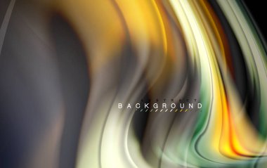 Sıvı sıvı renkler tasarım, renkli mermer veya plastik dalgalı doku arka plan, siyah, iş veya teknoloji sunu veya web broşür için parlak renkli öğeleri kapak tasarımı, duvar kağıdı