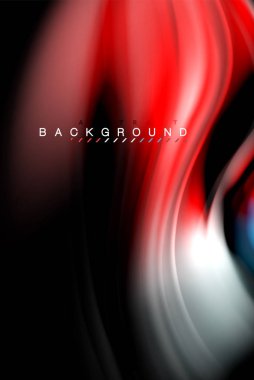 Sıvı sıvı renkler tasarım, renkli mermer veya plastik dalgalı doku arka plan, siyah, iş veya teknoloji sunu veya web broşür için parlak renkli öğeleri kapak tasarımı, duvar kağıdı