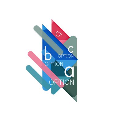 Üçgen veri görselleştirme tasarım, seçenek Infographic düzen