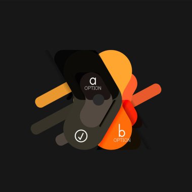 Düz tasarım geometrik infographics, ok şekli vektör etiket veya etiket, Fiyat etiketleri, promosyon rozet, simgesi tasarım, kağıt tarzı düzeni verileri grafik görselleştirme adım adım süreci için için teklif