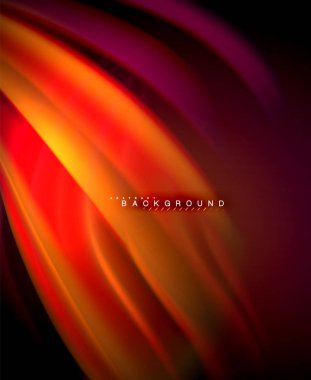 Neon holografik sıvı renkli dalga web, duvar kağıdı, desen, doku ve arka plan için