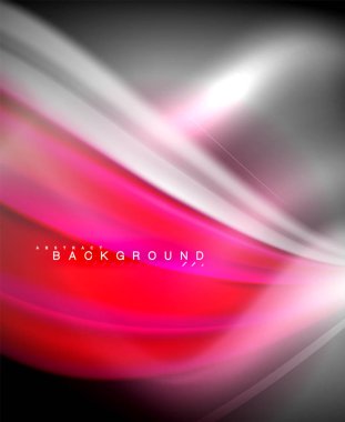 Neon holografik sıvı renkli dalga web, duvar kağıdı, desen, doku ve arka plan için