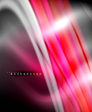 Neon holografik sıvı renkli dalga web, duvar kağıdı, desen, doku ve arka plan için