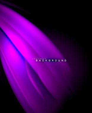 Neon holografik sıvı renkli dalga web, duvar kağıdı, desen, doku ve arka plan için