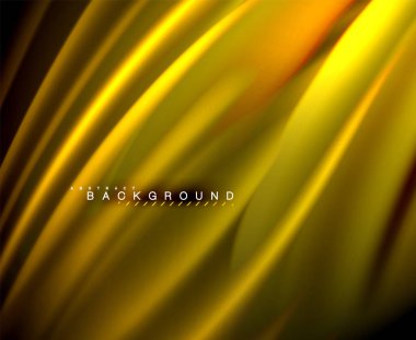 Neon parlayan dalga, sihirli enerji ve ışık arka plan. Vektör duvar kağıdı şablonu