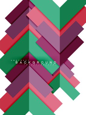 Çok renkli soyut geometrik şekiller, geometri arka plan web afiş için