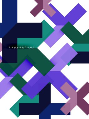 Çok renkli soyut geometrik şekiller, geometri arka plan web afiş için