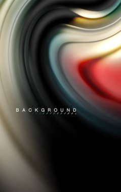 Sıvı sıvı renkler tasarım, renkli mermer veya plastik dalgalı doku arka plan, siyah, iş veya teknoloji sunu veya web broşür için parlak renkli öğeleri kapak tasarımı, duvar kağıdı