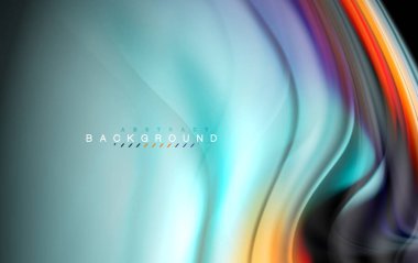 Sıvı sıvı renkler tasarım, renkli mermer veya plastik dalgalı doku arka plan, siyah, iş veya teknoloji sunu veya web broşür için parlak renkli öğeleri kapak tasarımı, duvar kağıdı