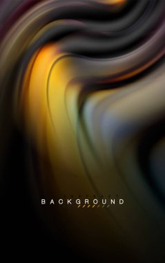 Sıvı sıvı renkler tasarım, renkli mermer veya plastik dalgalı doku arka plan, siyah, iş veya teknoloji sunu veya web broşür için parlak renkli öğeleri kapak tasarımı, duvar kağıdı