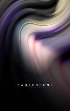 Sıvı sıvı renkler tasarım, renkli mermer veya plastik dalgalı doku arka plan, siyah, iş veya teknoloji sunu veya web broşür için parlak renkli öğeleri kapak tasarımı, duvar kağıdı